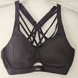 VSX Black Strappy Sports Bra